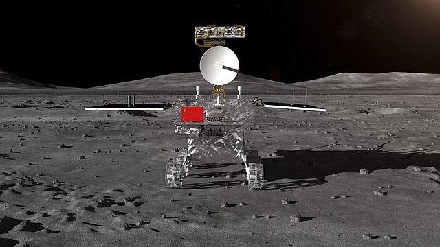 Impresión artística facilitada por el Centro de Ingeniería Espacial y Exploración Lunar de la Administración Nacional Espacial de China (CNSA) del Chang'e-4