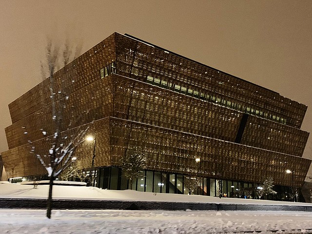 TIEMPO. Foto tomada en Washington durante la tormenta de nieve