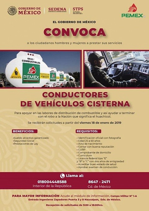 MÉXICO. Invitación a todos los conductores del país