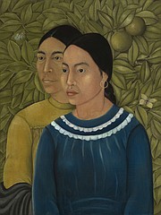 Dos Mujeres (Salvadora y Herminia). Frida Kahlo (Mexican, 1907–1954). 1928. Oil on canvas
Museum of Fine Arts, Boston. Charles H. Bayley Picture and Paintings Fund, William Francis Warden Fund, Sophie M. Friedman Fund, Ernest Wadsworth Longfellow Fund, Tompkins Collection—Arthur Gordon Tompkins Fund, Gift of Jessie H. Wilkinson—Jessie H. Wilkinson Fund, and Robert M. Rosenberg Fund.