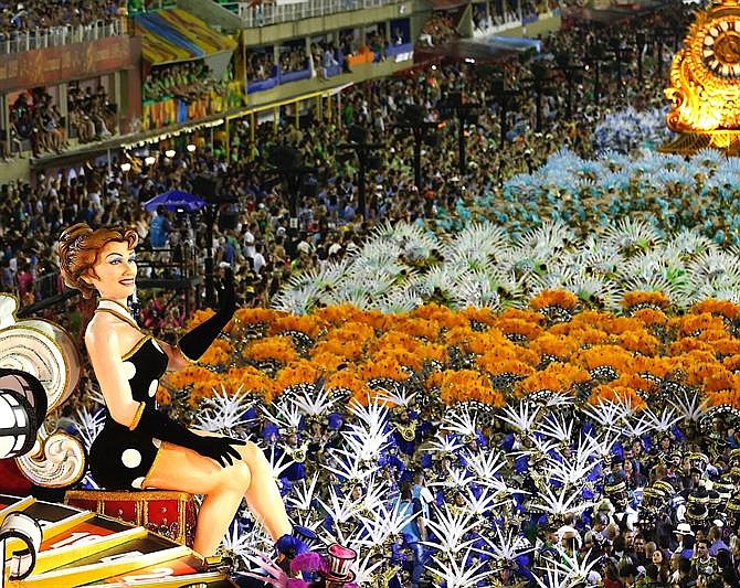 RÍO DE JANEIRO (BRASIL) - La celebración del carnaval, en el sambódromo de Marques de Sapucaí, en Río de Janeiro (Brasil).
