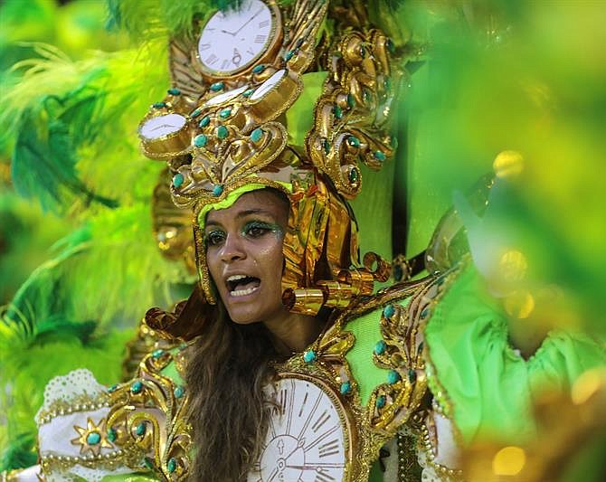 RÍO DE JANEIRO (BRASIL) - La celebración del carnaval, en el sambódromo de Marques de Sapucaí, en Río de Janeiro (Brasil).