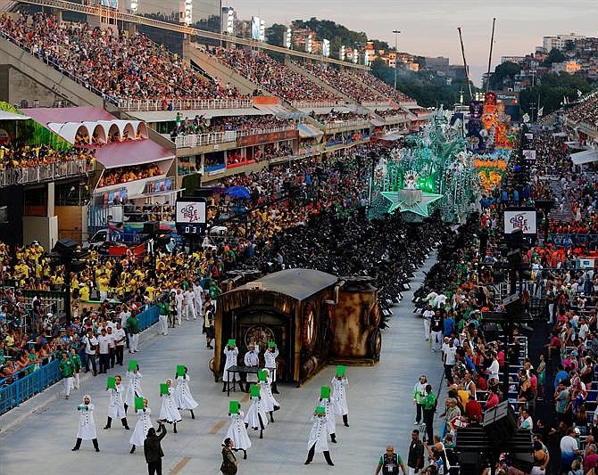 RÍO DE JANEIRO (BRASIL) - La celebración del carnaval, en el sambódromo de Marques de Sapucaí, en Río de Janeiro (Brasil).