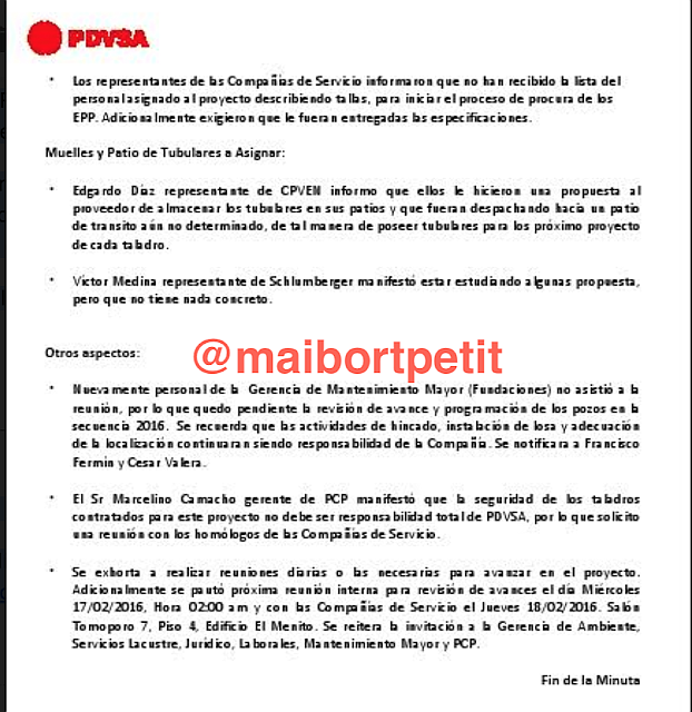 CAPTURA. Informe