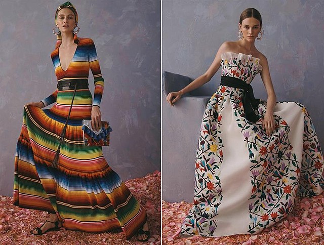 Fotografías facilitadas por la firma Carolina Herrera de su última colección, Resort 2020, cuyas prendas rinden homenaje a la "riqueza cultural mexicana", según ha asegurado el director creativo de la firma, Wes Gordon.