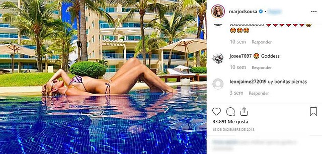 FOTOS. Aunque no es la primera vez que la actriz cuelga fotos en bikini; sí es la primera vez en que presume un traje de baño tan revelador.