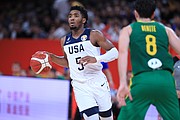 MANEJO. Donovan Mitchell es una de las principales piezas jóvenes de la NBA / EFE