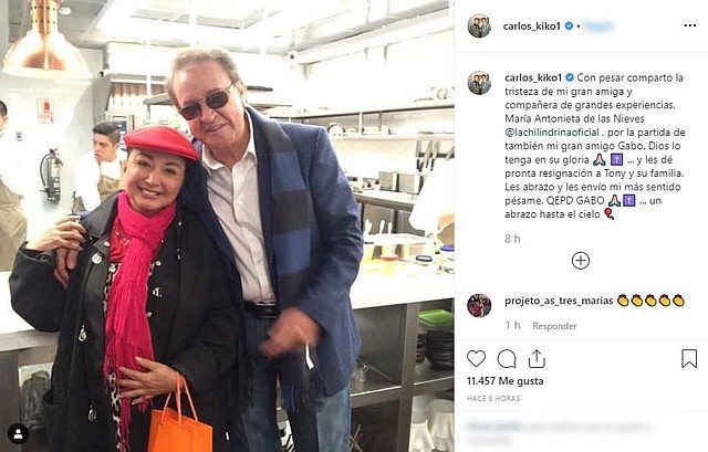 SUCESO. De todos era sabido la hermosa relación que la actriz mantuvo con Fernández. Pues no dudaba en publicar a través de sus redes sociales los especiales momentos que compartía con su esposo con quien estuvo casada 48 años.