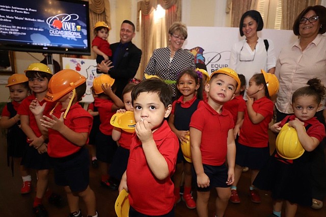 PUERTO RICO. El logotipo del proyecto fue diseñado por niños participantes del centro educativo HeadStart ubicado en las Parcelas Amalia Marín en la Playa de Ponce / Foto: Cortesía Municipio Autónomo de Ponce