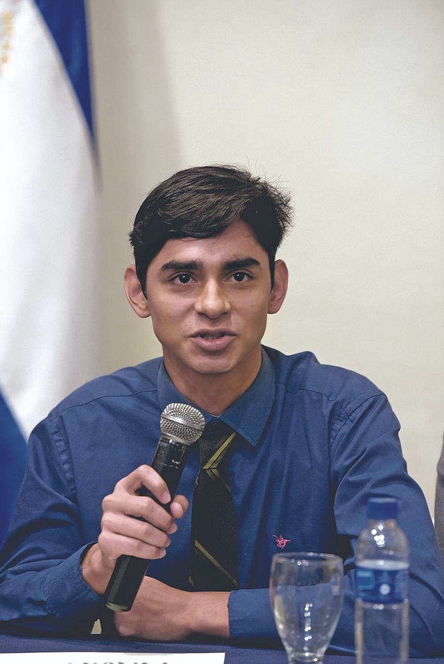 CASO. Nahiroby Olivas tiene 19 años pero ya estuvo preso solamente por denunciar los atropellos del régimen. | Foto EDH/Menly Cortez