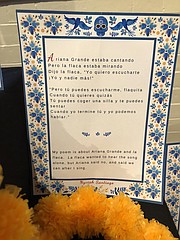 Uno de los poemas fue dedicado a Ariana Grande