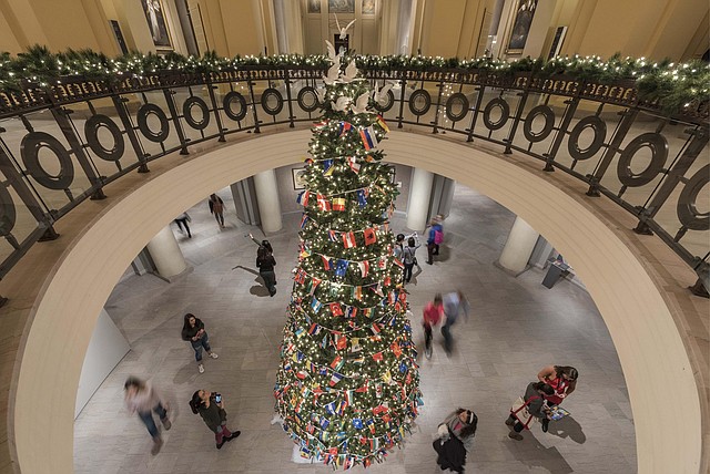 Árbol de Navidad en el Museo de Bellas Artes de Boston