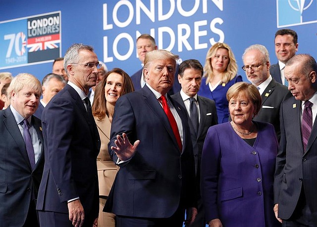MUNDO | Los líderes de los países miembros de la OTAN se reunieron en Londres para una cumbre de dos días. | Foto: Efe.