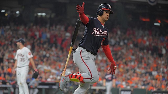 DECISIVO. Soto fue clave en el título de los Nats. | Foto: John McDonnell/The Washington Post.