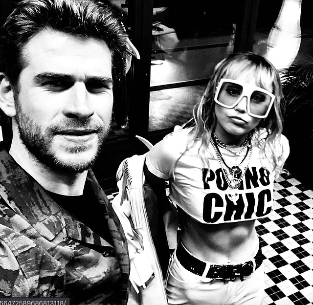 PAREJA. Miley Cyrus y Liam Hemsworth