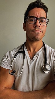 PACIENTE. David Vega, estudiante de medicina de Indiana