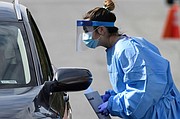 PANDEMIA. Centro de prueba de tipo dry-thru para realizar pruebas de diagnóstico de COVID-19 en Maryland. | Foto: Facebook @GovLarryHogan.