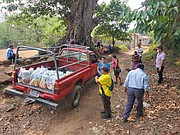 TRANSPORTE. Debido al COVID-19, desplazarse es difícil para la Comunidad Milagros Segundo Montes en Jiquilisco, Usulután. | FOTO: Cortesía Comités