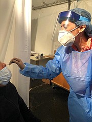 Pruebas. Los resultados de pruebas al comienzo de la pandemia demoraban hasta 10 días, hoy están listo en 24 o máximo 48 horas. FOTO: Cortesía Upper Cardozo Unity Health Care Center