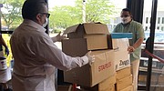 Apoyo. Las donaciones para ayudar a paliar la crisis sanitaria de Ecuador se están recolectando en centros de acopio de MD y VA. FOTO: Cortesía Ecuadent