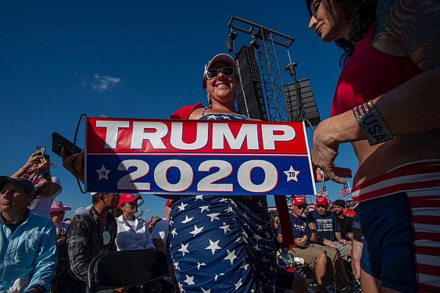 CAMPAÑA. Las encuestas lo ubican por debajo de Joe Biden/EFE