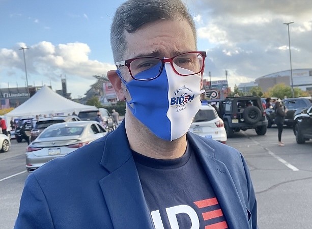 OPINIÓN. El venezolano Juan Guarrizzo no ve a Joe Biden como una persona socialista. | Foto: María Peña.