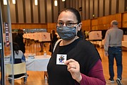 SALVADOREÑA. Mercedes Ramos llegó a los EE.UU. a los 14 años y esta es la cuarta vez que vota en elecciones presidenciales. | FOTO: Tomás Guevara - ETL