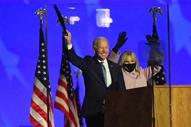 FAVORITO. Según las proyecciones, Biden aventajó rápidamente a Trump en el conteo de votos. | Foto: Efe.