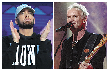 Eminem y Sting encabezarán la F1