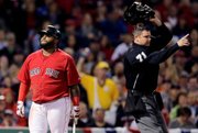 Pablo Sandoval volvió a recibir un pelotazo esta vez propinado por el lanzador dominicano Ubaldo Jiménez.